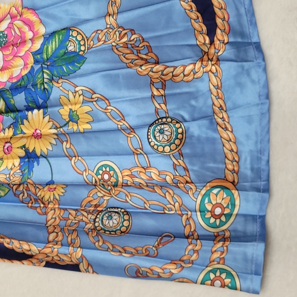 dalia macphee long sleeve bow tie neck pleat skirt dress